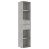 Book Cabinet Concrete Grey 36x30x171 cm Engineered Wood 802871