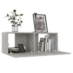 8 Piece TV Cabinet Set Concrete Grey Engineered Wood 3079089