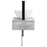 Wall-Mounted Wash Basin Concrete Grey 40 x 35 x 39 cm 890171