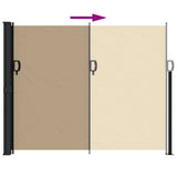 Retractable Side Awning Beige 160x600 cm 4004525