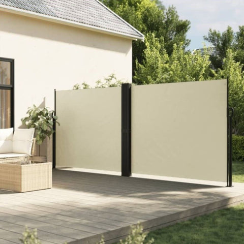 Retractable Side Awning Cream 160x600 cm 4004625