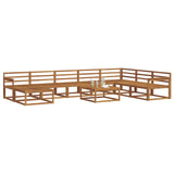 Outdoor Sofa Set 9 pcs Natural Solid Acacia Wood 3368022