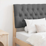 Upholstered Headboard Dark Grey 80 cm Solid Pine Wood 879365