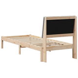 Bed Frame with Headboard Brown 80 x 200 cm Solid Pine Wood 878919