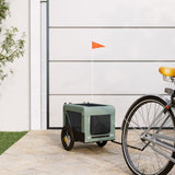 Pet Bike Trailer Grey and Black Oxford Fabric&Iron 93909