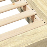 Bed Frame without Mattress Sonoma Oak 140x200 cm 3281191