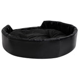 Dog Bed Black 90x79x20 cm Plush and Faux Leather 171263