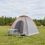 Camping Tent with Roof Grey and Orange 190 x 140 x 105 cm 42028629