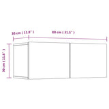 4 Piece TV Cabinet Set Grey Sonoma Engineered Wood 3114540
