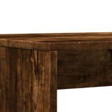 3 Piece Dining Table and Bench set Smoked Oak Engineered Wood 855535
