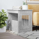 Dog Crate Furniture Concrete Grey 55x80x68 cm Engineered Wood 838326