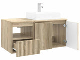 Bathroom Furniture Set 2 pcs Sonoma Oak Engineered Wood 3404056