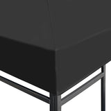 Gazebo Top Cover 310 g/m 4x3 m Grey 44787