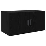 Storage Cabinet Black oak 80 x 41 x 225 cm Engineered wood 3394517