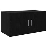 Wall Cabinet Black oak 80 x 42.5 x 40 cm Engineered wood 879655