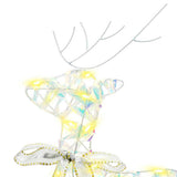 LED Reindeers 4 pcs 80 LEDs Multicoulur 44 x 18 x 65.5 cm PET 3399386
