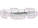 Outdoor Sofa Set 5 pcs Natural Solid Acacia Wood 3373424