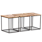 Coffee Table Solid Mango Wood 56x48x40 cm 243976
