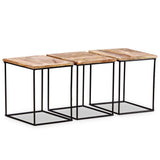 Coffee Table Solid Mango Wood 56x48x40 cm 243976