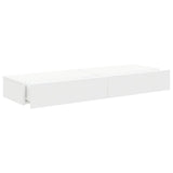 TV Cabinets with LED Lights 2 pcs White 60x35x15.5 cm 842887