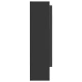 Bathroom Mirror Cabinet 80x15x60 cm MDF Anthracite 331536