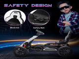 12V Electric Go Kart for Kids, Ride-On Racing Go Kart with Forward Reversing, Rechargeable Battery, T3398P348371