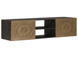 TV Cabinet with Shelf with Storage Brass 105 x 30 x 35 cm 42020077