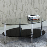 ZNTS Coffee Table with Exclusive Design Black 240509