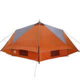 Teepee Tent 8-Person Grey and Orange 490 x 410 x 210 cm 42004070