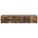 Wall-Mounted Side Table Smoked Oak 87.5 x 34.5 x 17 cm 897990