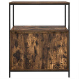 Bathroom Cabinet with Shelves Smoked Oak 76.5x35x95 cm 861919