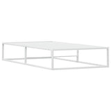 Bed Frame without Mattress White 90x200 cm Metal 4017422