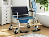3-In-1 Commode Wheelchair - Black T3398P344149