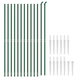 Chain Link Fence with Spike Anchors Green 1.8x25 m 153933
