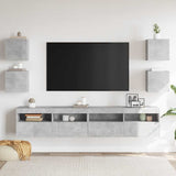 Wall Mounted TV Cabinets 4 pcs Concrete Grey 30.5x30x30 cm 804495