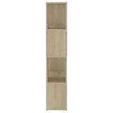 Book Cabinet Room Divider Sonoma Oak 60x24x124.5 cm Engineered Wood 809083