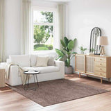 Anti-slip Shaggy Rug Brown 200 x 200 cm PP 4019796