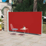 Patio Retractable Side Awning 160x300 cm Red 317883