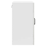 Kitchen Wall Cabinet with Glass Door Kalmar Concrete Grey Engineered Wood 853671