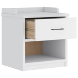 Hallway Bench SANDNES White 45x40x50 cm Solid Wood Pine 4010447