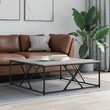 Coffee Table Grey Sonoma 100x100x40 cm Engineered Wood 835367