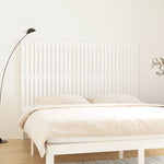 ZNTS Wall Headboard White 185x3x110 cm Solid Wood Pine 824964