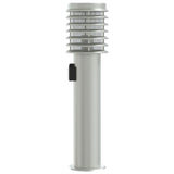 Outdoor Floor Lamp with Outlet Silver 60 cm Stainless Steel 4006373