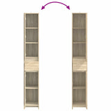 Bathroom Cabinet Sonoma Oak 30 x 33 x 190 cm Engineered Wood 890754