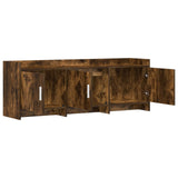 TV Cabinet 130 x 33 x 47 cm Smoked Oak Engineered Wood 8011199