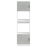 Oven Cabinets 2 pcs Lucca Concrete Grey Engineered Wood 3315045
