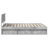 Bed Frame with Headboard Concerte 140 x 200 cm Solid Pine Wood 3410594