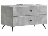 Bedside Cabinet with Drawer Concrete Grey 62 x 34.5 x 47.5 cm 895468