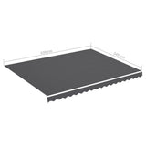Replacement Fabric for Awning Anthracite 4.5x3.5 m 311950