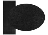 Medium Pile Soft and Washable Rug HUARTE Black 1000 x 80 cm 42022515